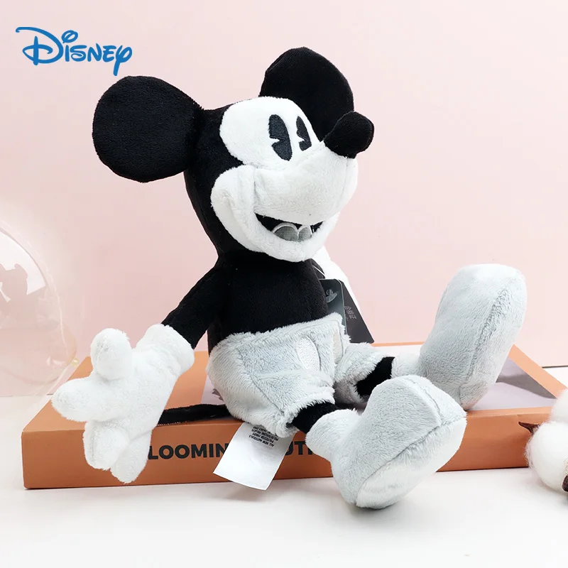 

Small Disney Mickey Mouse Clubhouse Toys Kawaii Movie Stuff Animals Black And White Collector Toys Story Film Xmas Gift For Kids