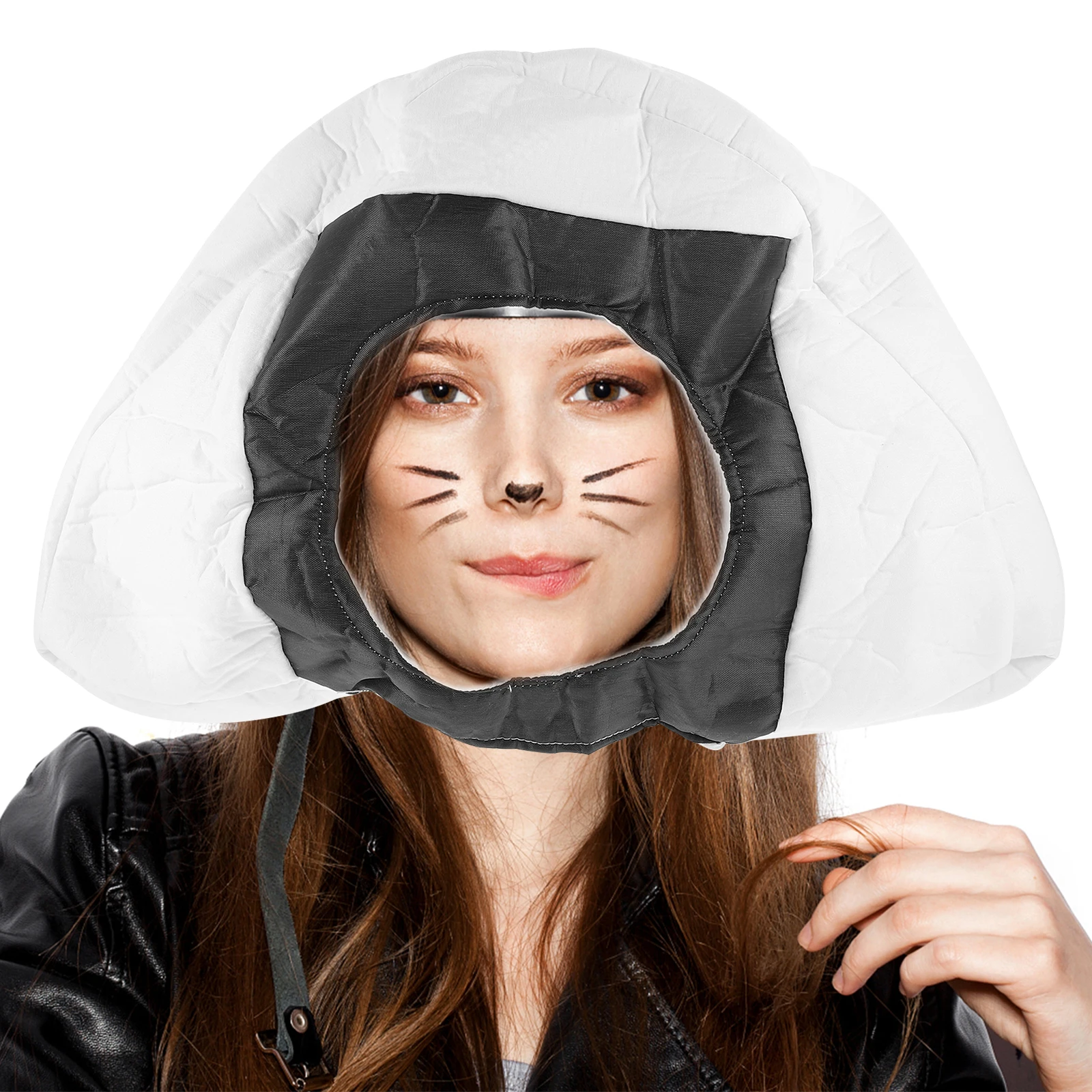 

Rice Ball Head Cover Party Hat Costume Selfie Cartoon Adult Photo Props Hats Auspicious Festive Decoration