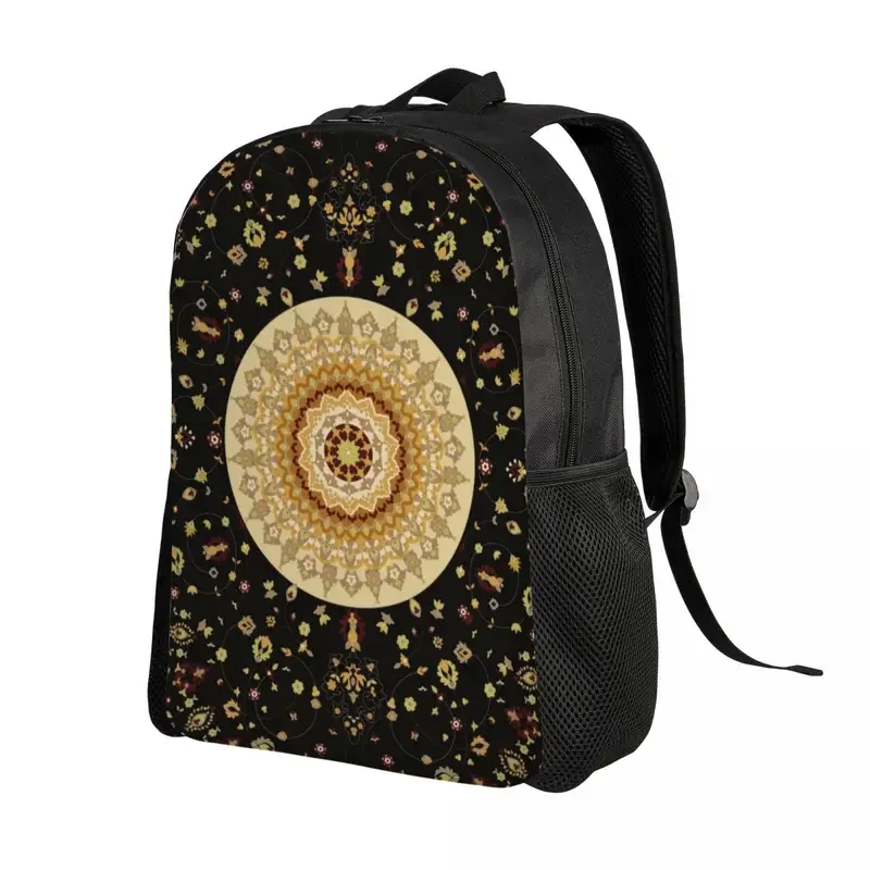 Vintage Bohemian Floral Turkish Carpet Backpack for Waterproof College School Antique Persian Style Bag Printing Bookbags