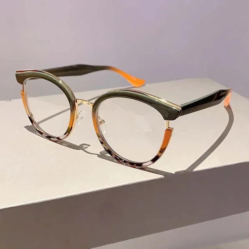 Vintage Anti Blue Light Cat Eye TR90 Glasses Women Luxury Brand Designer Trend Myopia Prescription New Optical Eye Glasses Frame