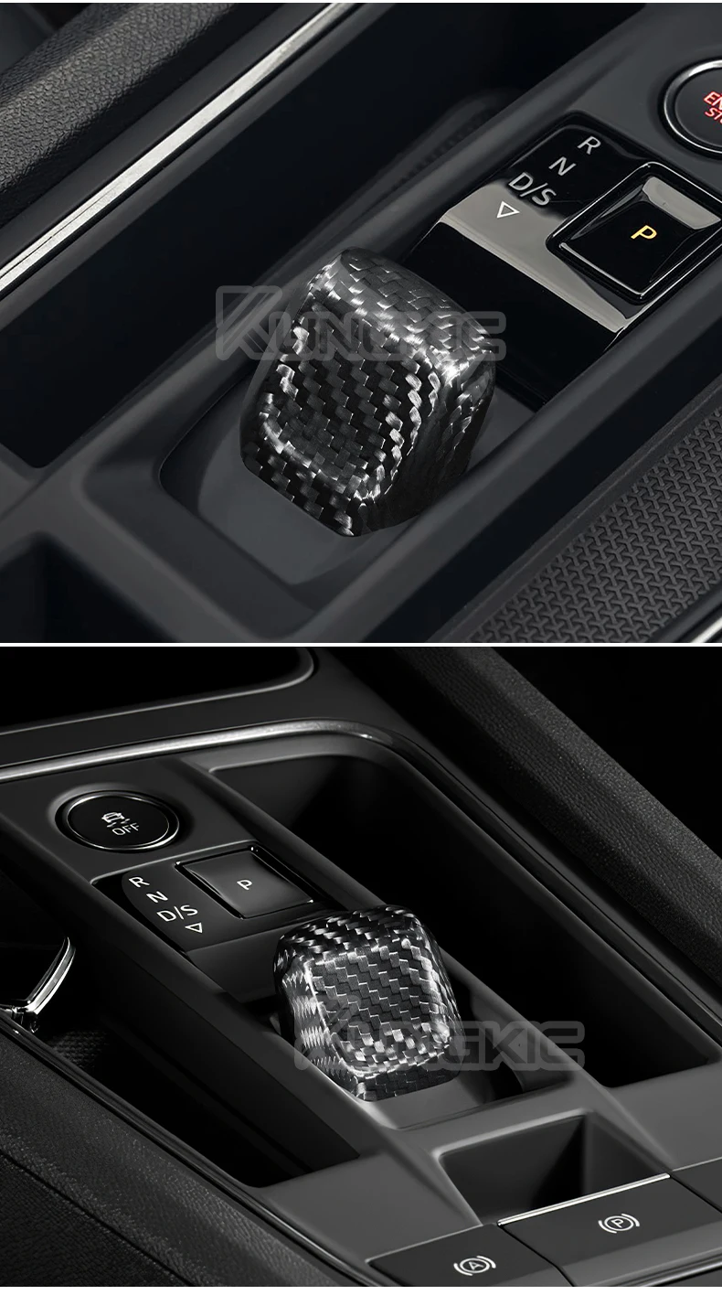 Echte Trockene Kohlefaser für Seat Leon MK4/Cupra Leon/Cupra Formentor 2020 2021 2022 2023 2024 2025 LHD RHD Schalthebelblende – Detail 4