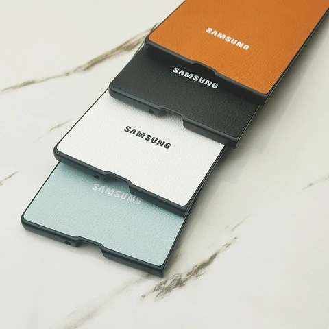 Чехол из натуральной кожи для Samsung Galaxy Z Fold 4, 5, 6, 7, 5G, полная защитная задняя крышка для телефона, противоударный бампер для Samsung Z Fold7