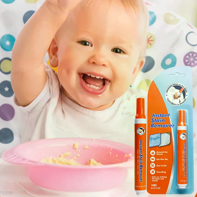 1 Pcs 10ml No-wash Portable Stain Remover Pen Portable Travel Friendly Works On Food And Drink Stains Multipurpose Bleach Pen