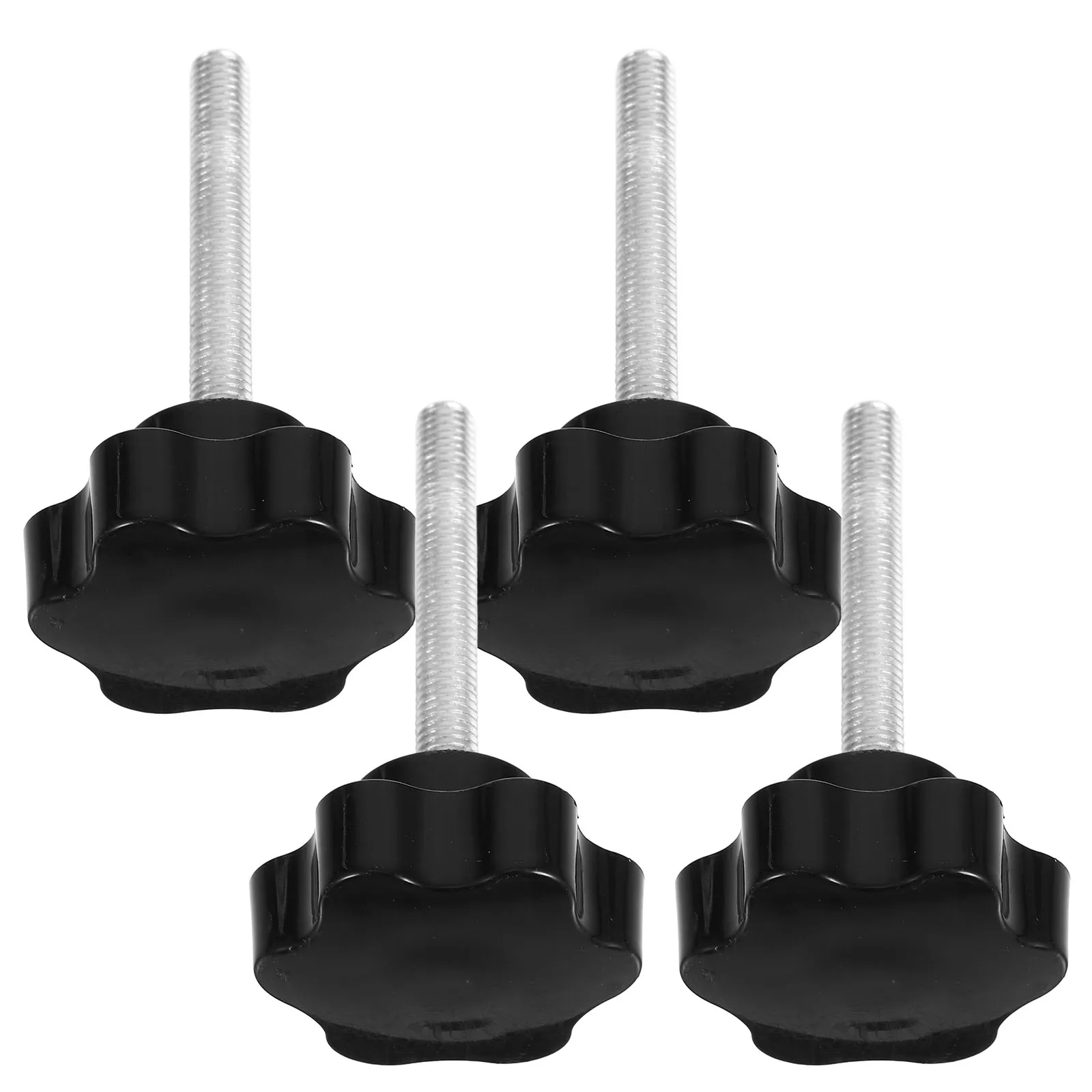 

4pcs Star Shape Knobs Handle Plum Screw Handwheel Kit Thread Replacement Plastic Adjustable Tool Parts