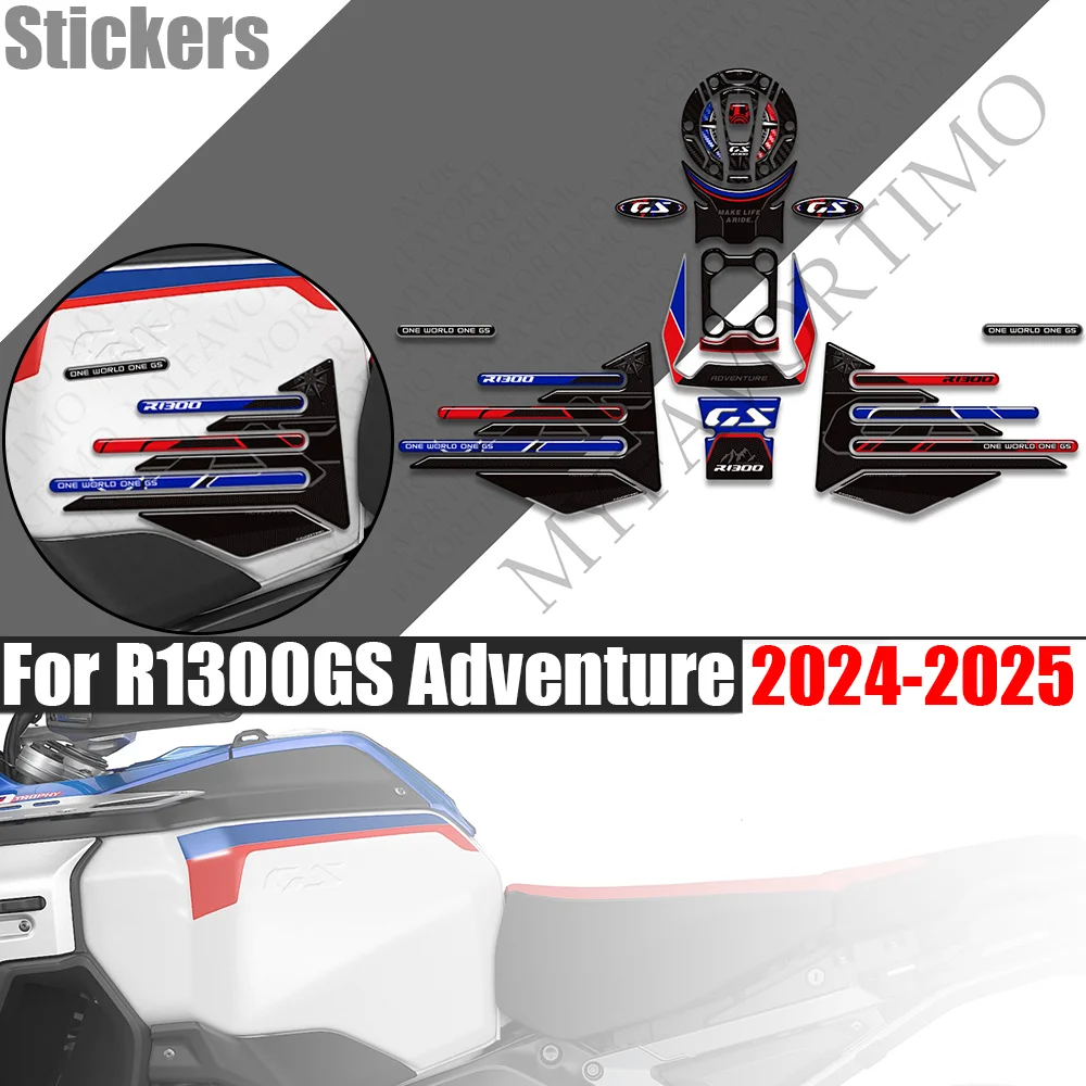 

For R1300GS R1300GSA Adventure ADV Fuel Tank Pad TankPad Sticker Motorcycle Tank Protector Decals 2024 2025 Moto Fuel Protector