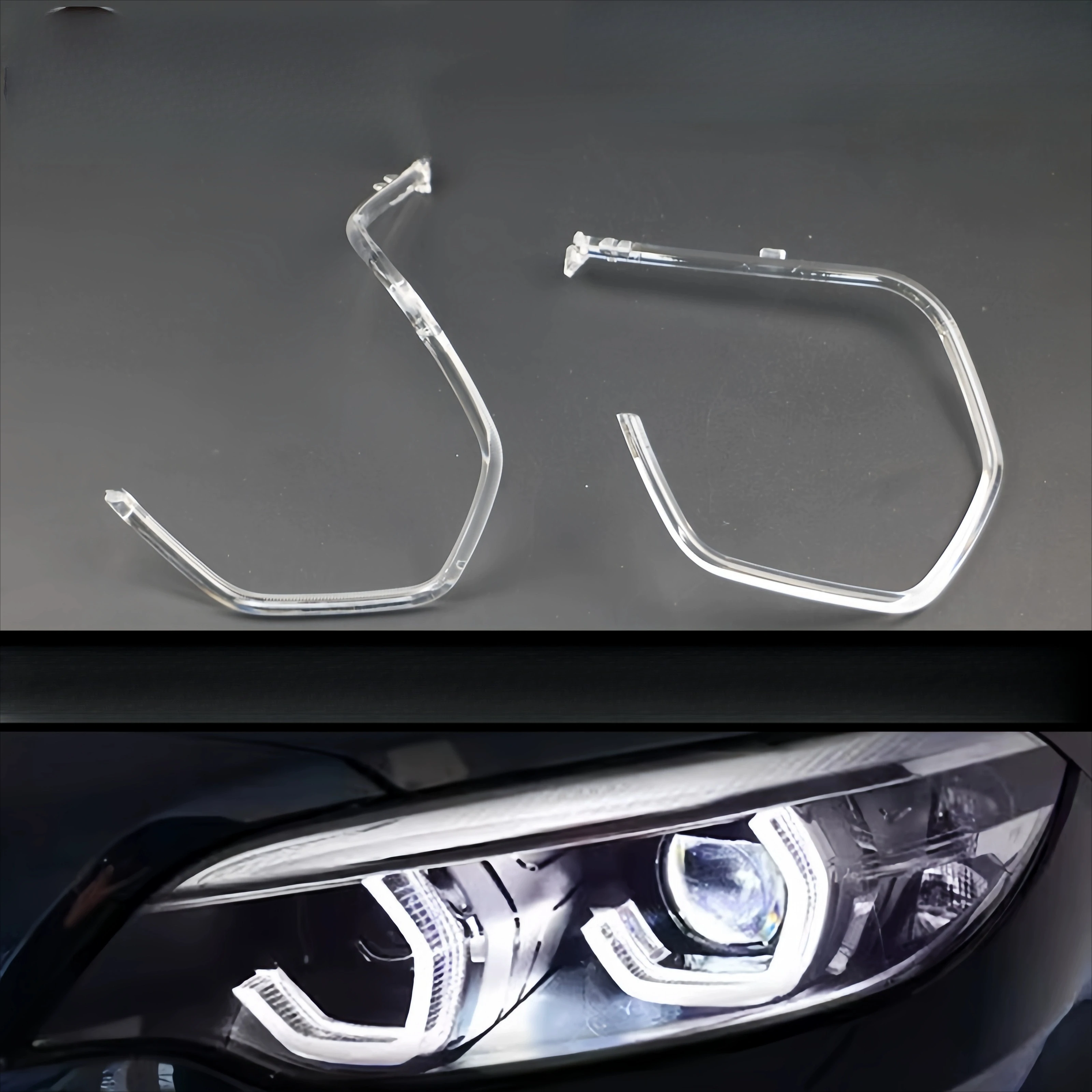 

For BMW F22 M2 2 Series Coupe 2014-2020 High Configuration Daytime Running Lights DRL Guide Plate Headlight Tube Acrylic Strip