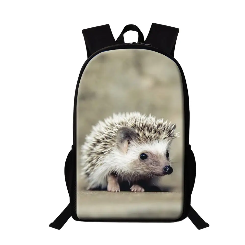 

Children Inch Polyester Schoolbag Animal Hedgehog Printing School Backpack For Student Beautiful Multifunctional Backpack