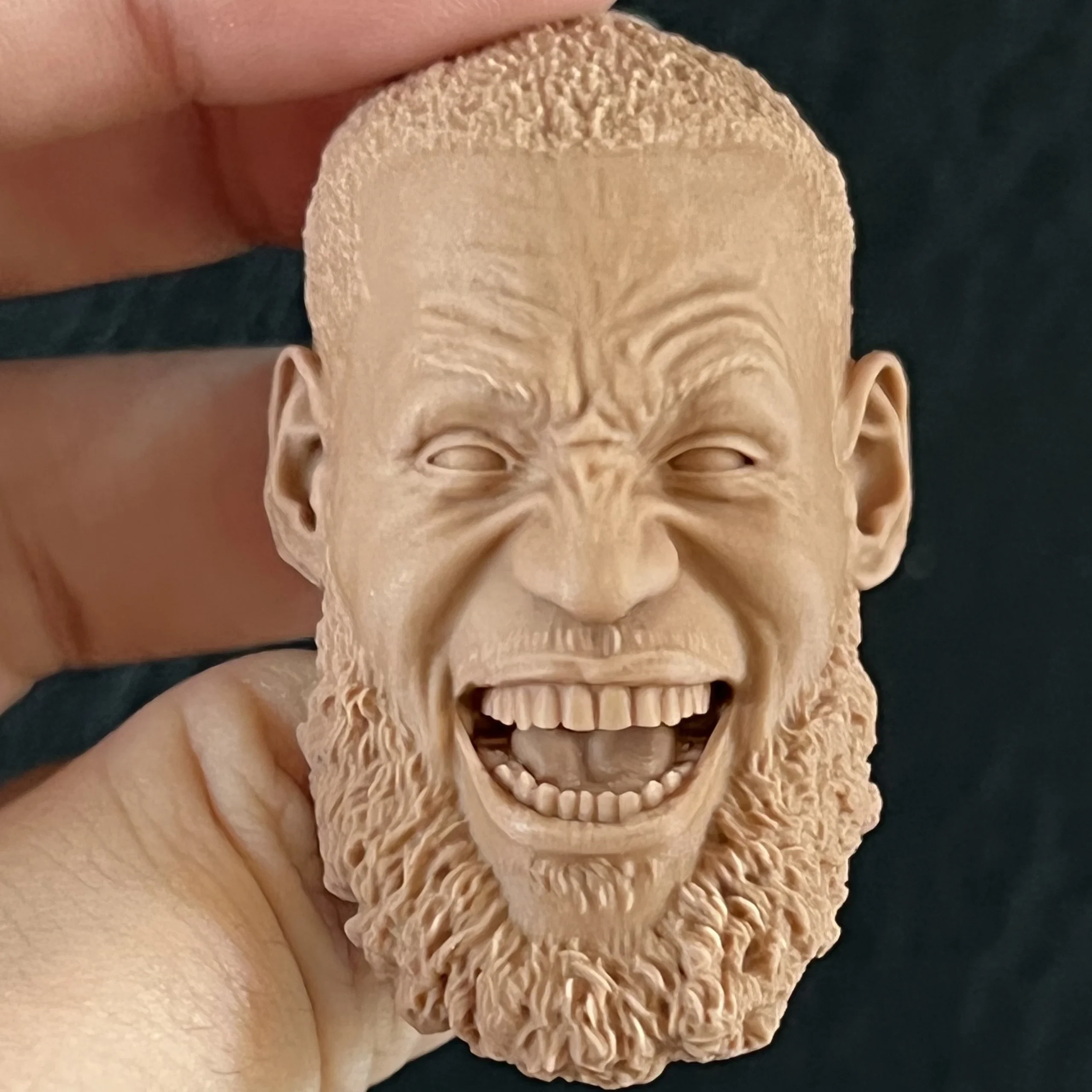 1:6 Die-Cast Resin Figure Model Puzzle Kit Figure Head James Exquisite Sculpted Model Unpainted (50mm)