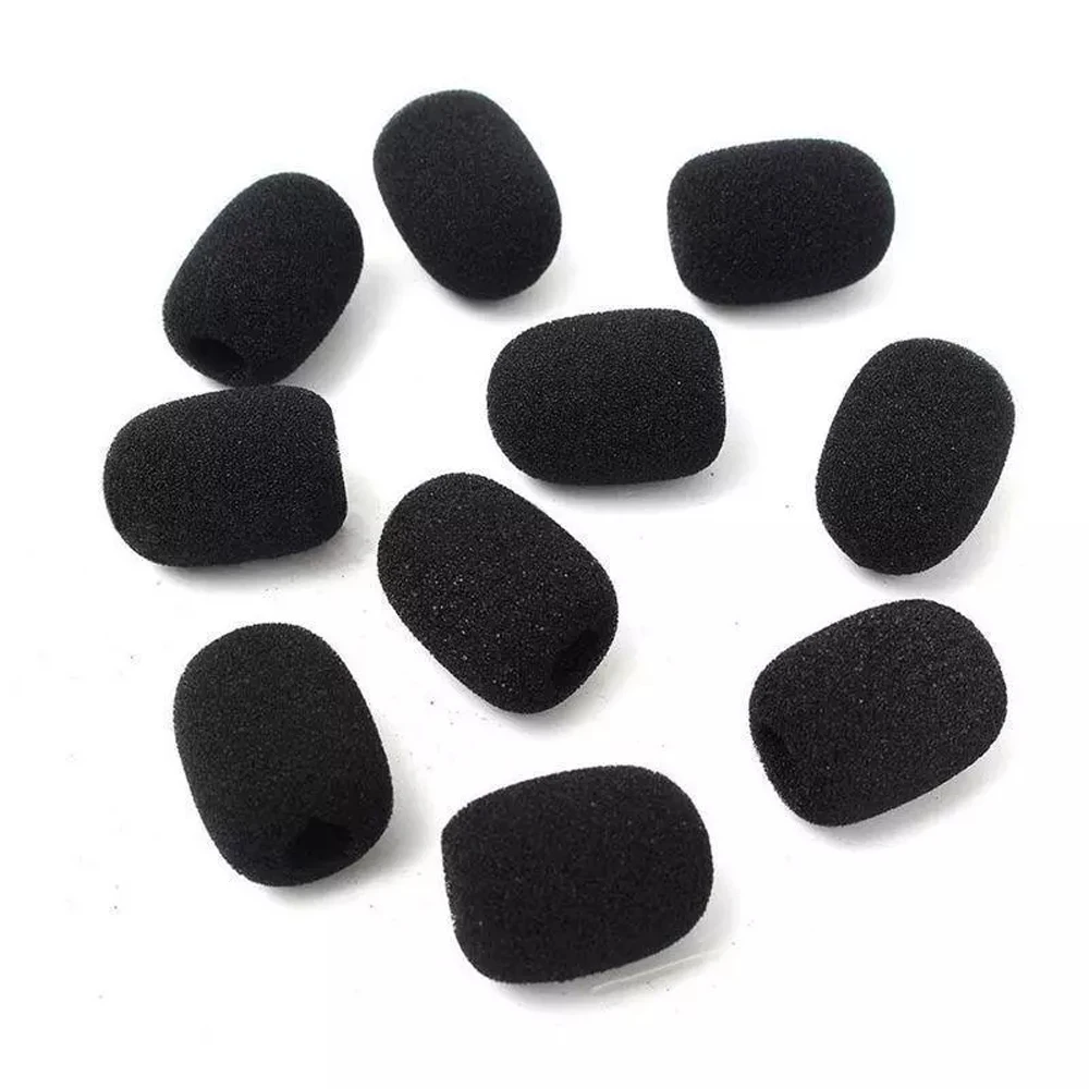 Telephone Meeting Mic Sponge Covers Headset Sleeve Mic Protector Microphone Mic Cover Headset Foam Covers Microphone Windshield