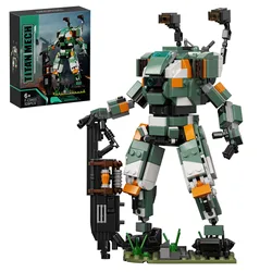 Cool Vanguard-class Titan Model from Titanfall Mech Warrior Mech-exoskeleton Robot Building Blocks Set For Kids Adults Gifts