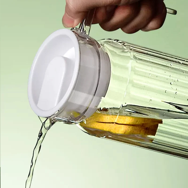 1100ml Transparent Heat Resistant Plastic Jug Juice Milk Kettle Bar Party Wine Beer Bottle Tea Pot Cold Water Kettle Pitcher Jug
