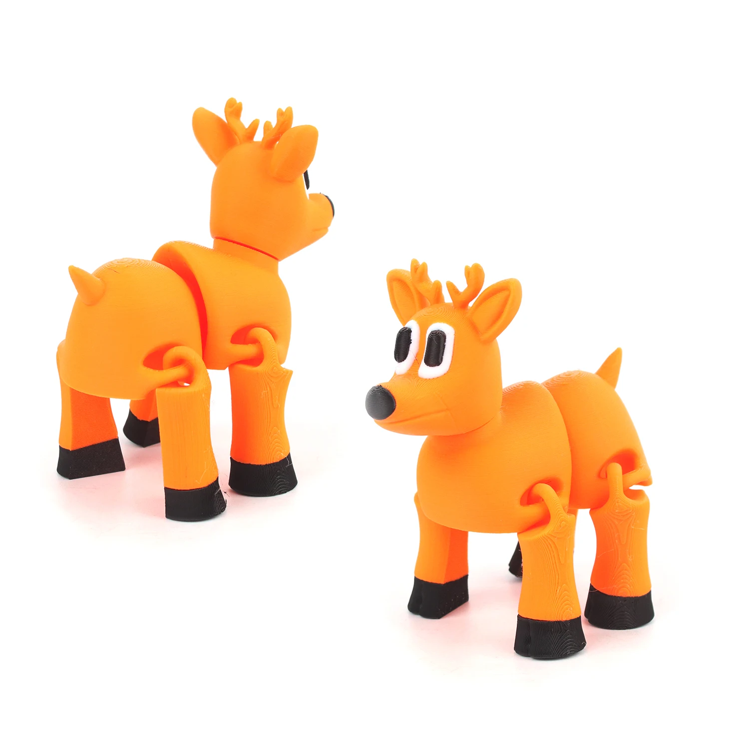 3D printed movable sika deer,simulated figurine model ornament entertainment toy, joints throughout the body and rotatable head