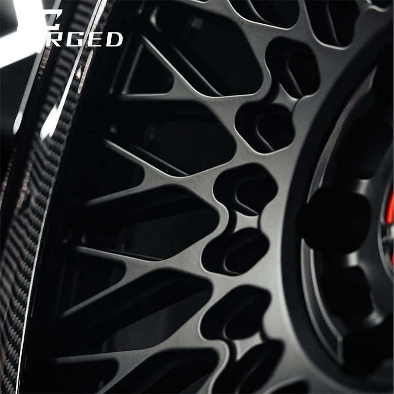 صنع في الصين 1 قطعة 18 19 20 21 22 23 24 بوصة حافة الراقية الأسود إنهاء 6061 T6 عجلات سبائك الألومنيوم عجلات سيارة الركاب #2