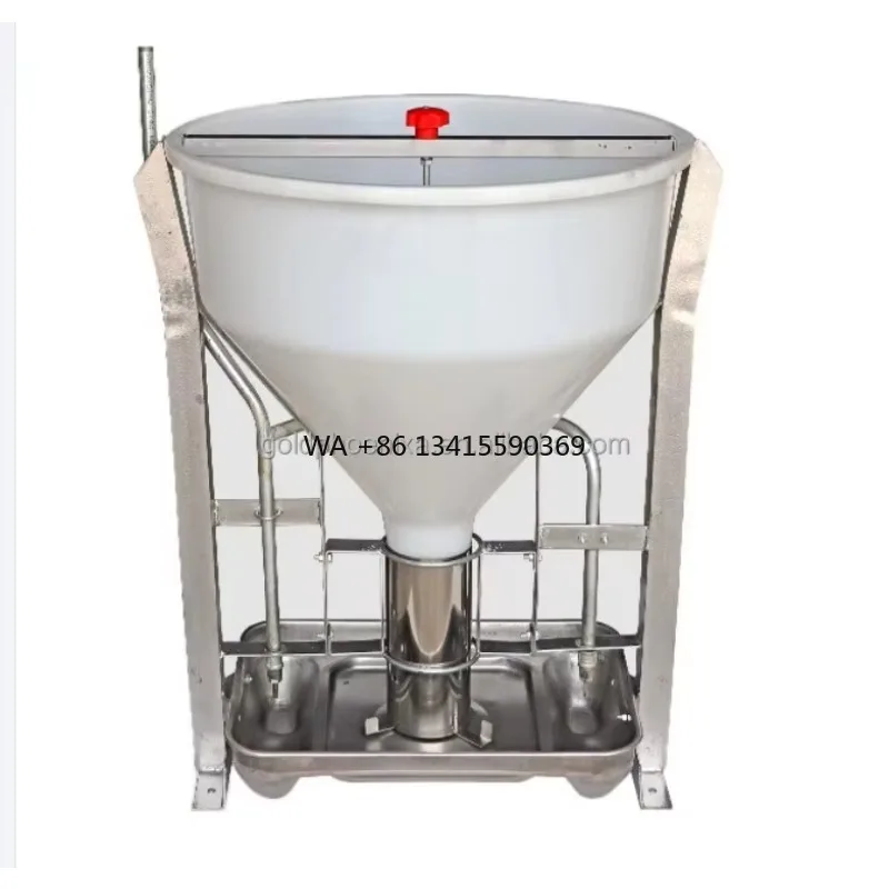 

Yyc Pig Farm Equipment 80kg 100kg Automatic Stainless Steel Dry and Wet Pig Feeders Trough
