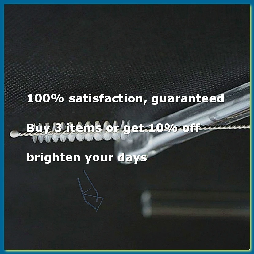 ●10pcs Nylon Straw Cleaners Cleaning Brush Drinking Pipe Cleaners Stainless Steel Glass-ABFB