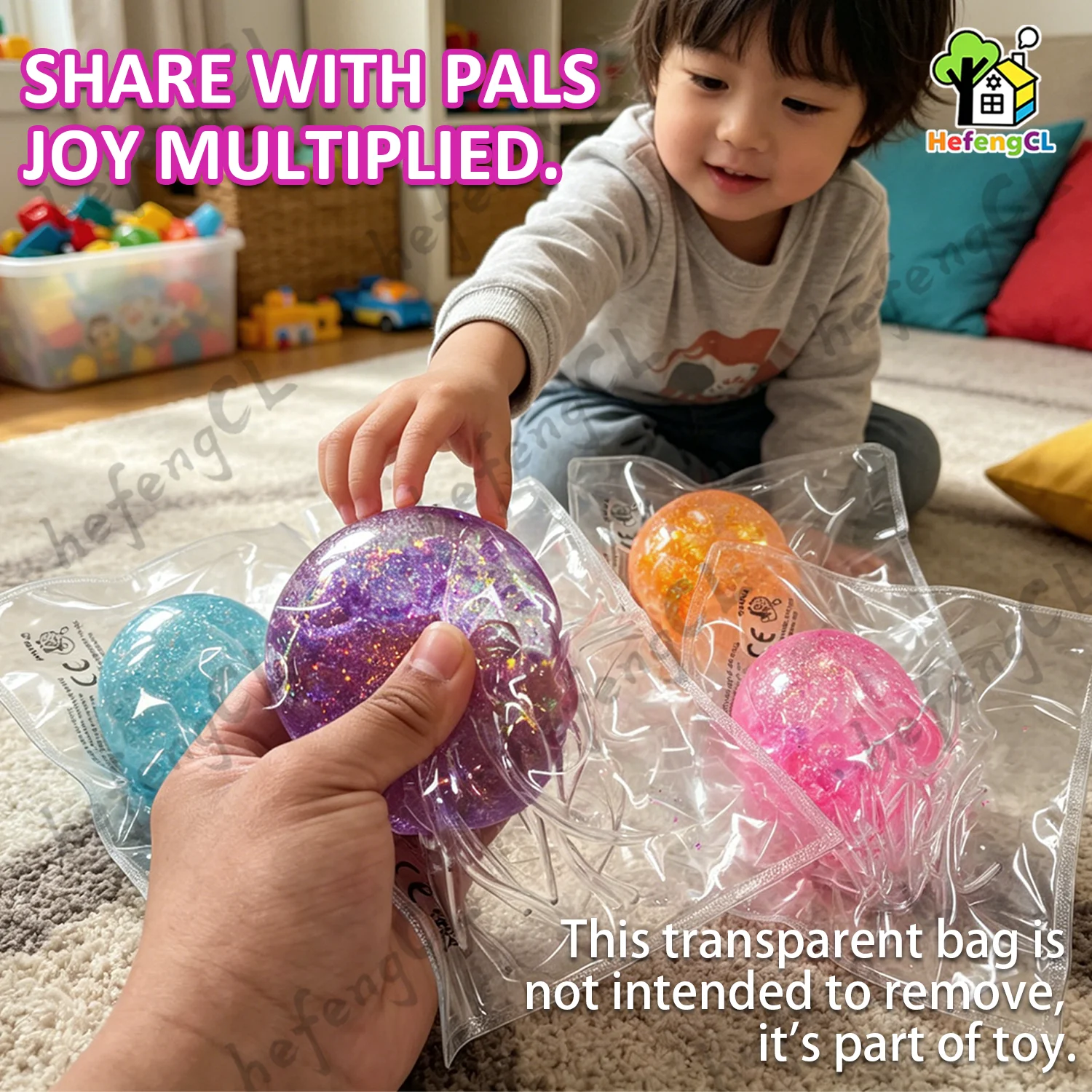 Aurora Pearl Octopus Jellyfish - Glowing Sea Creature Model for Educational And Decorative Purposes