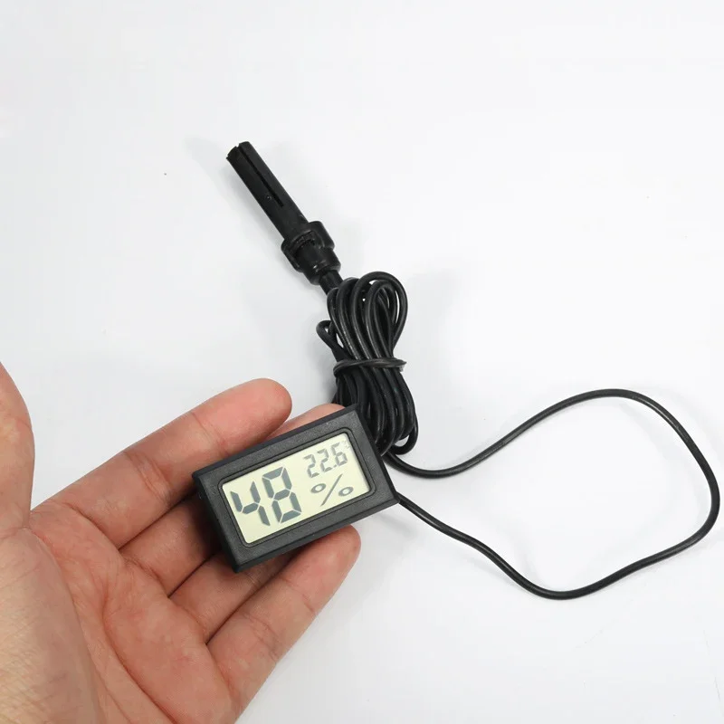 LCD Digital Reptile Thermometer Hygrometer with Probe Hygrothermograph Turtle Terrarium Aquarium Tank Temperature Humidity Meter