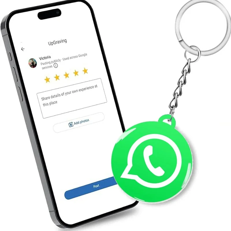 

NFC 215 Programmable for Google Review Wall-hung keycha NFC Station Table 13.56Mhz can be independently set to link Card