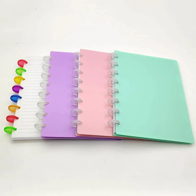 

A5 Loose-leaf Notebooks for Student Colorful Mushroom Hole Paper Binding Notepad With Ring Disc Removable Diary Notebook