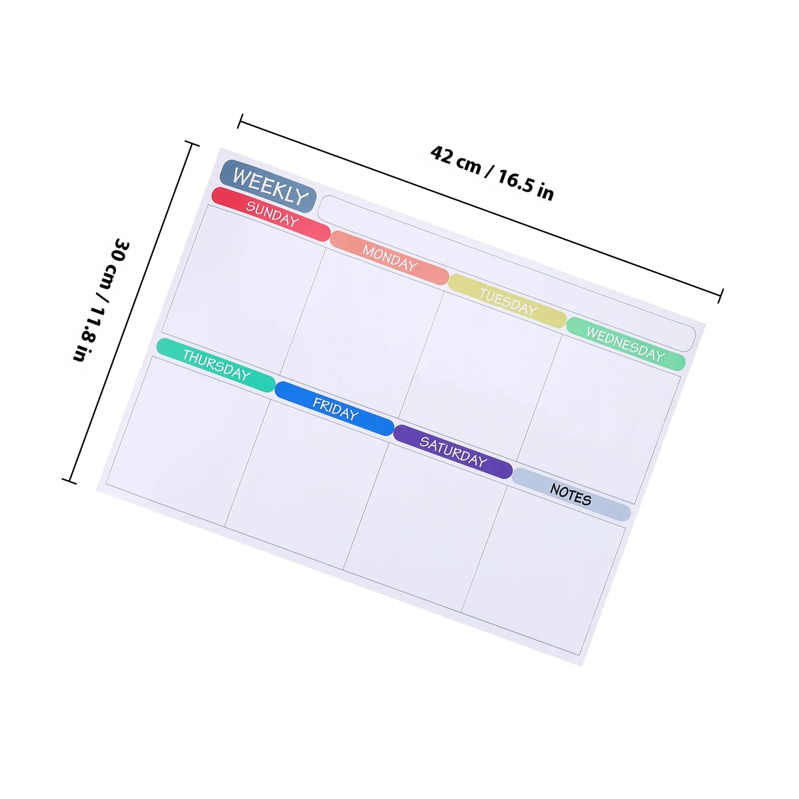 Calendario magnético de borrado en seco, Material para mascotas, pizarra blanca pequeña, tablero de notas para nevera, planificador semanal reutilizable, calendario para nevera