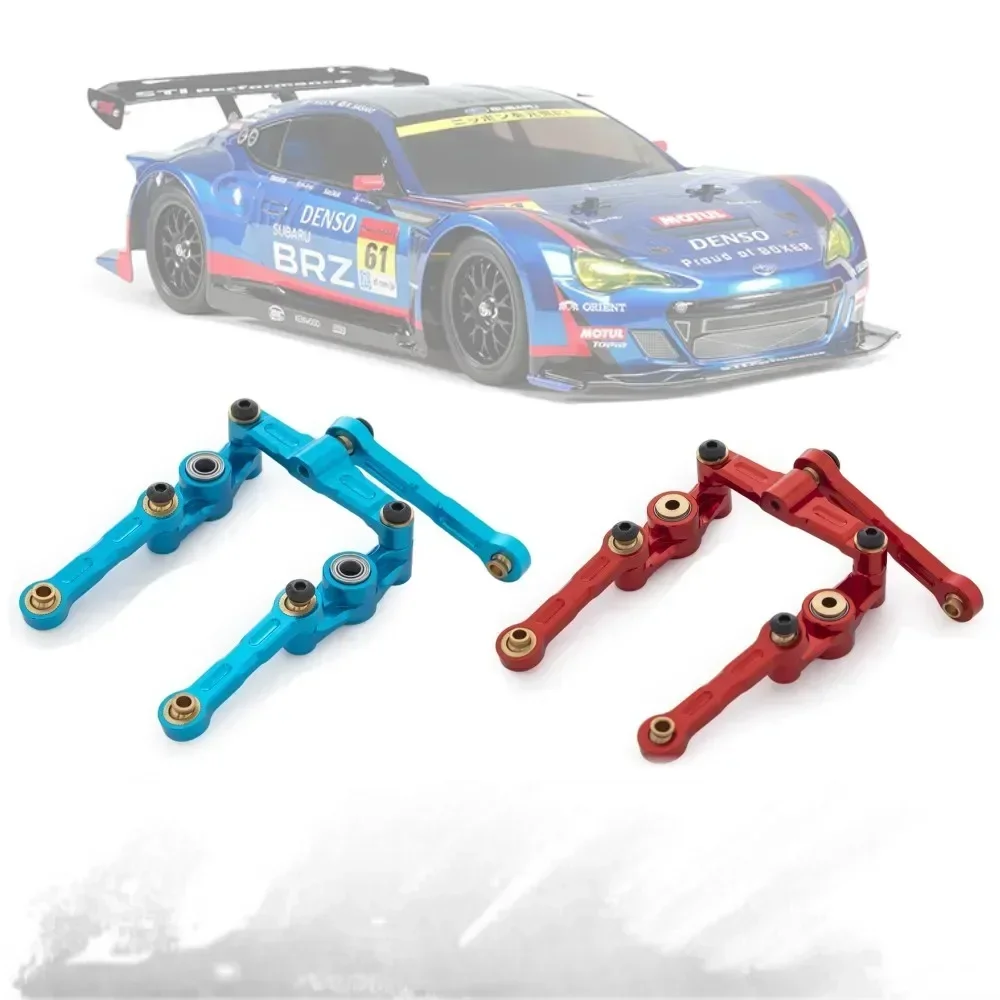 Zestaw linek do kierownicy z aluminiowym łożyskiem kulkowym do Tamiya TT02 TT-02 TT-02D części samochód do driftu 1/10 RC