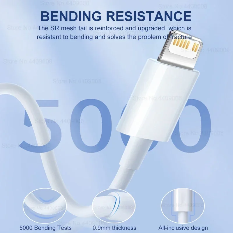 30W Fast Charging USB C Cable For iPhone 14 13 12 11 Pro Max Data Line 8 7 6 Plus XS X XR SE2020 Quick Charge Phone Accessories image 3