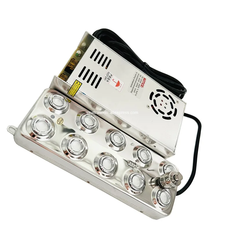 Ultrasonic Incubator Mist Maker Ultrasonic Humidifier 10Head Ultrasonic Fogger For Mushroom Growing