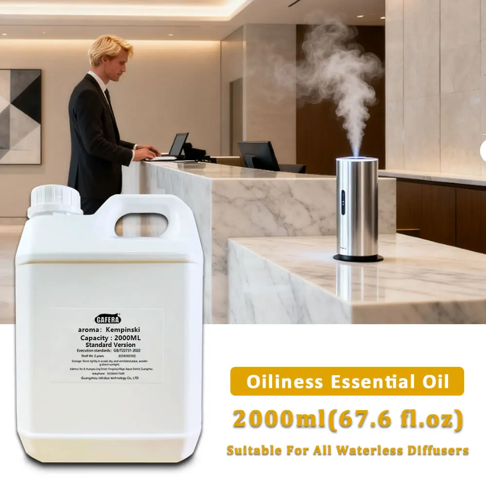 GAFERA 2000ML (67.6 fl.oz) Kempinski Hilton Essential Oils - For Waterless Diffuser, Hotel Fragrance Machine Replenish Aroma Oil