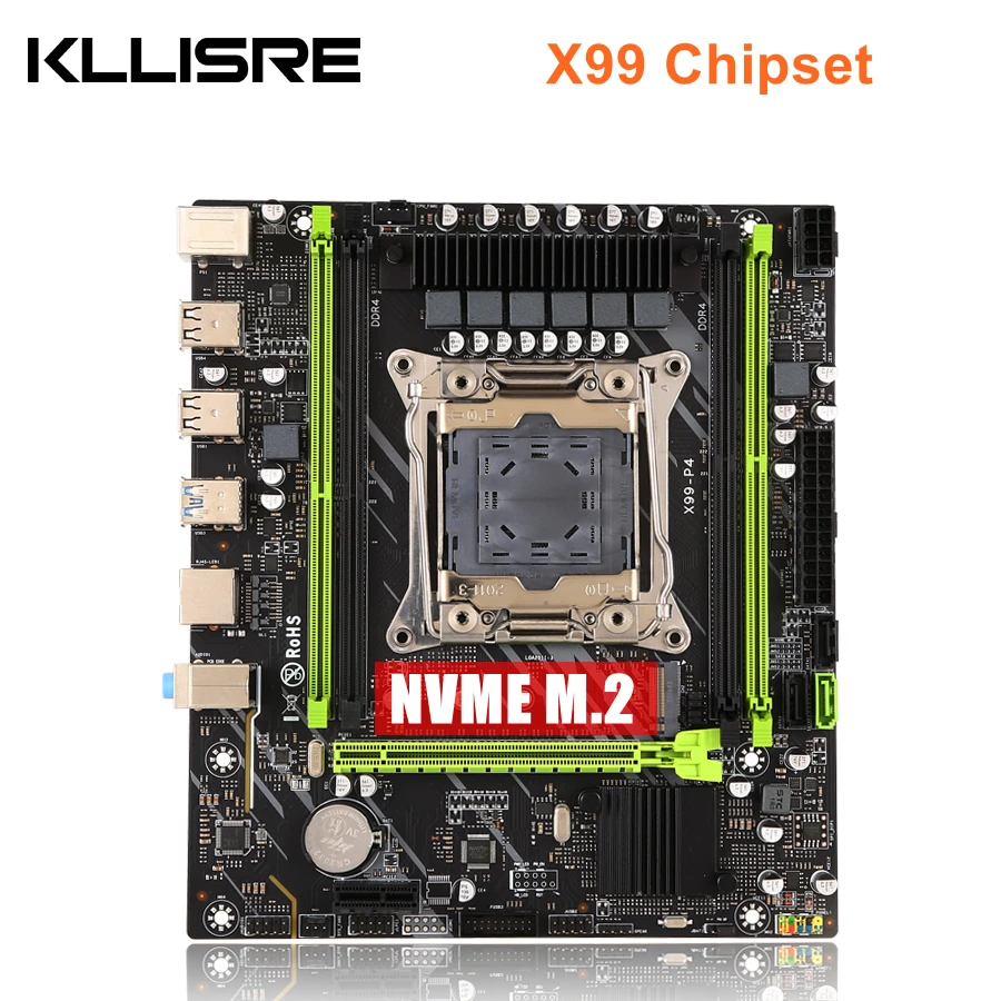 Kllisre X99 Desktop motherboard LGA 2011-3 NVME M.2 slot DDR4 SATA3.0 USB3.0