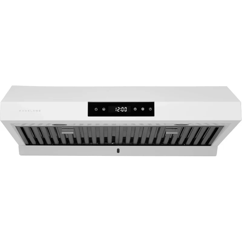 Hauslane Range Hood 30 Inch - Under Cabinet Range Hood 30 Inch, Matte White Kitchen Hood