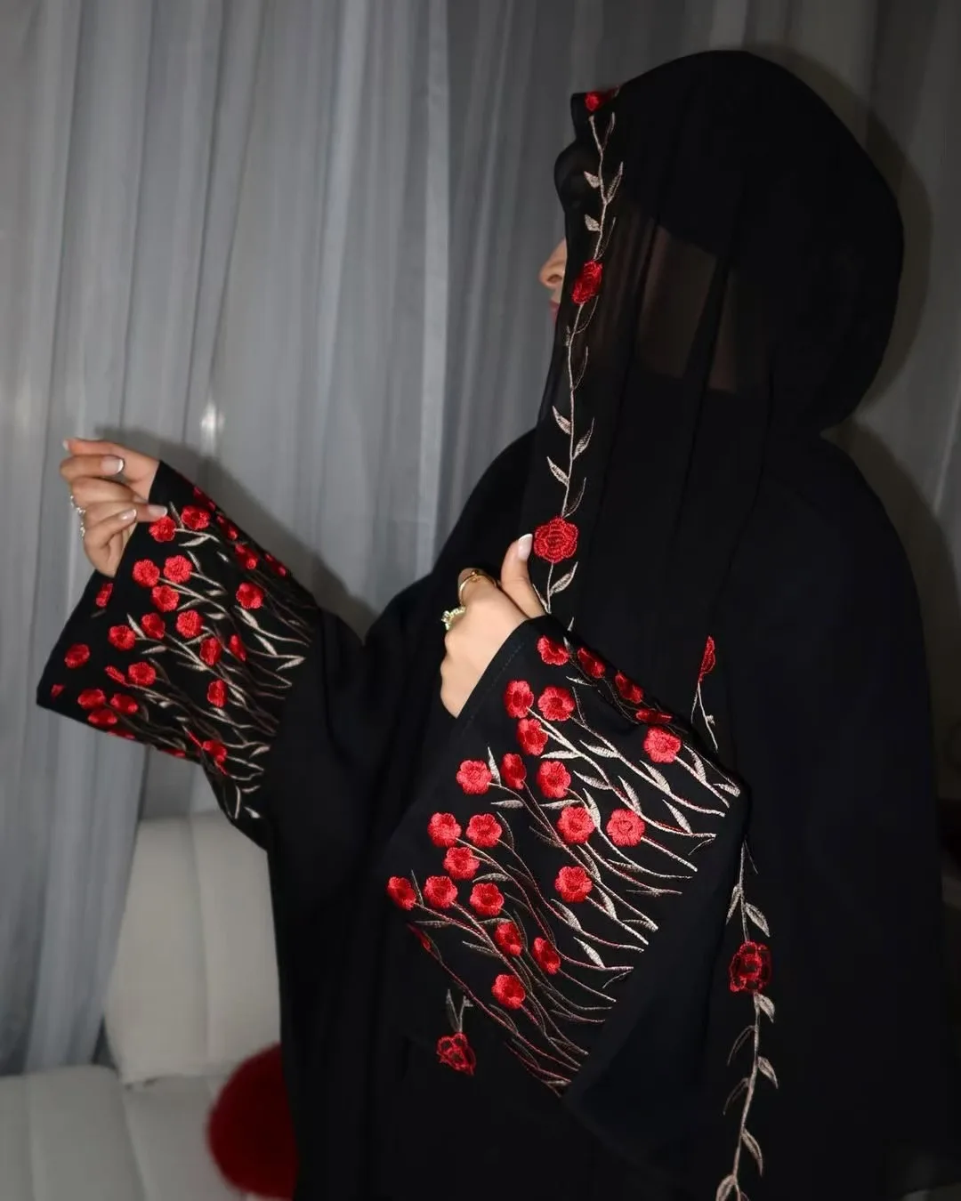 

Embroidery Abaya Dubai Kaftan Women Muslim Hijab Dress Turkey Kebaya Caftan Marocain Femme Robe Islam Jalabiya Kimono Cardigan
