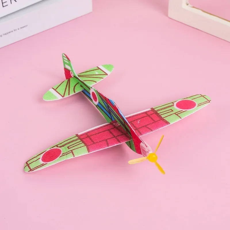 子供のための飛行機のおもちゃ,3Dグライダー,フォーム飛行機,手作りギフト,DIY, 1個