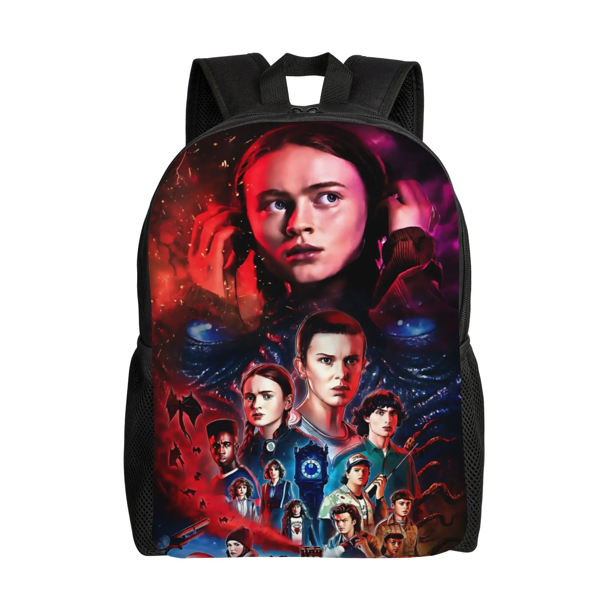 

fashion backpacks Stranger horror funko Daypack mochila Versatile High School Sturdy Shoulder Rucksack
