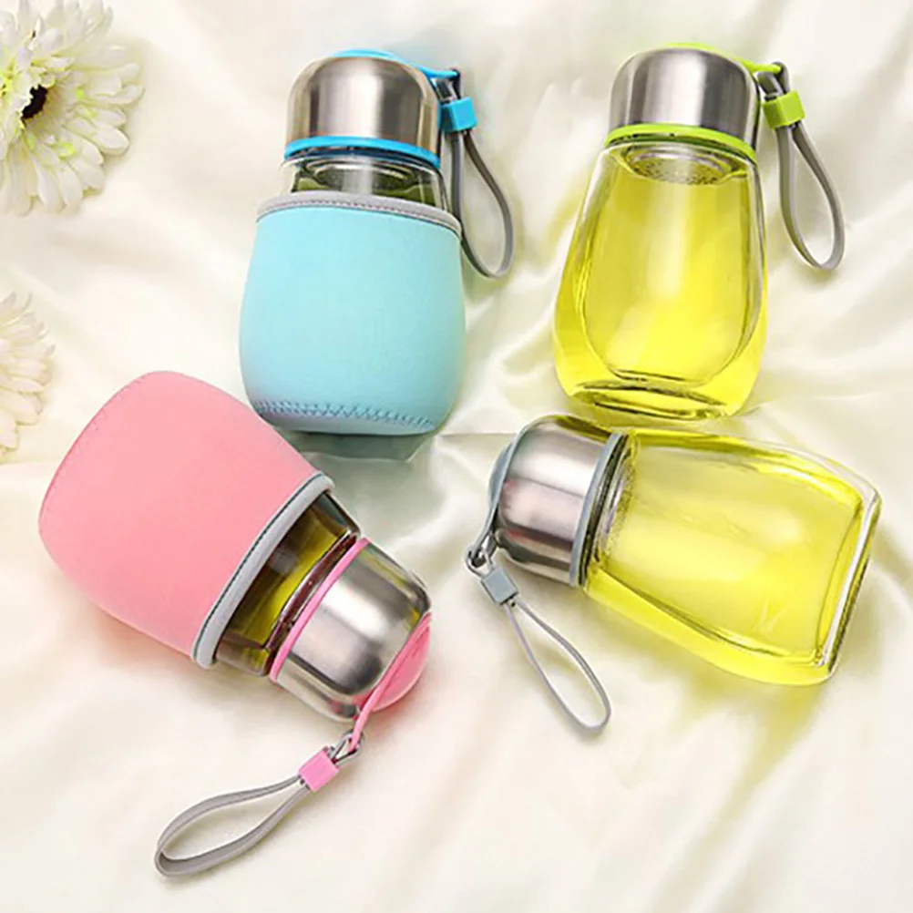 

water bottle Travel water bottle Portable water bottle penguin bottle Glass Bottles