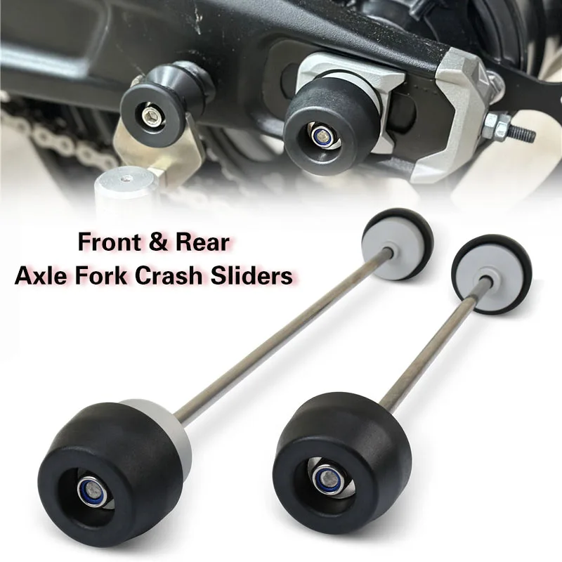 Eixo dianteiro e traseiro Fork Crash Sliders, Protetor de roda, Acessórios para motocicleta, apto para Tiger Sport 660, Trident 660