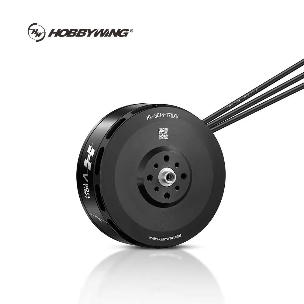Hobbywing  V8014 170KV 22~30kg Quarcopter Takeoff Weight 5.5~7.5kg Per Vtol Motor 12S Battery Specially Designed for VTOL