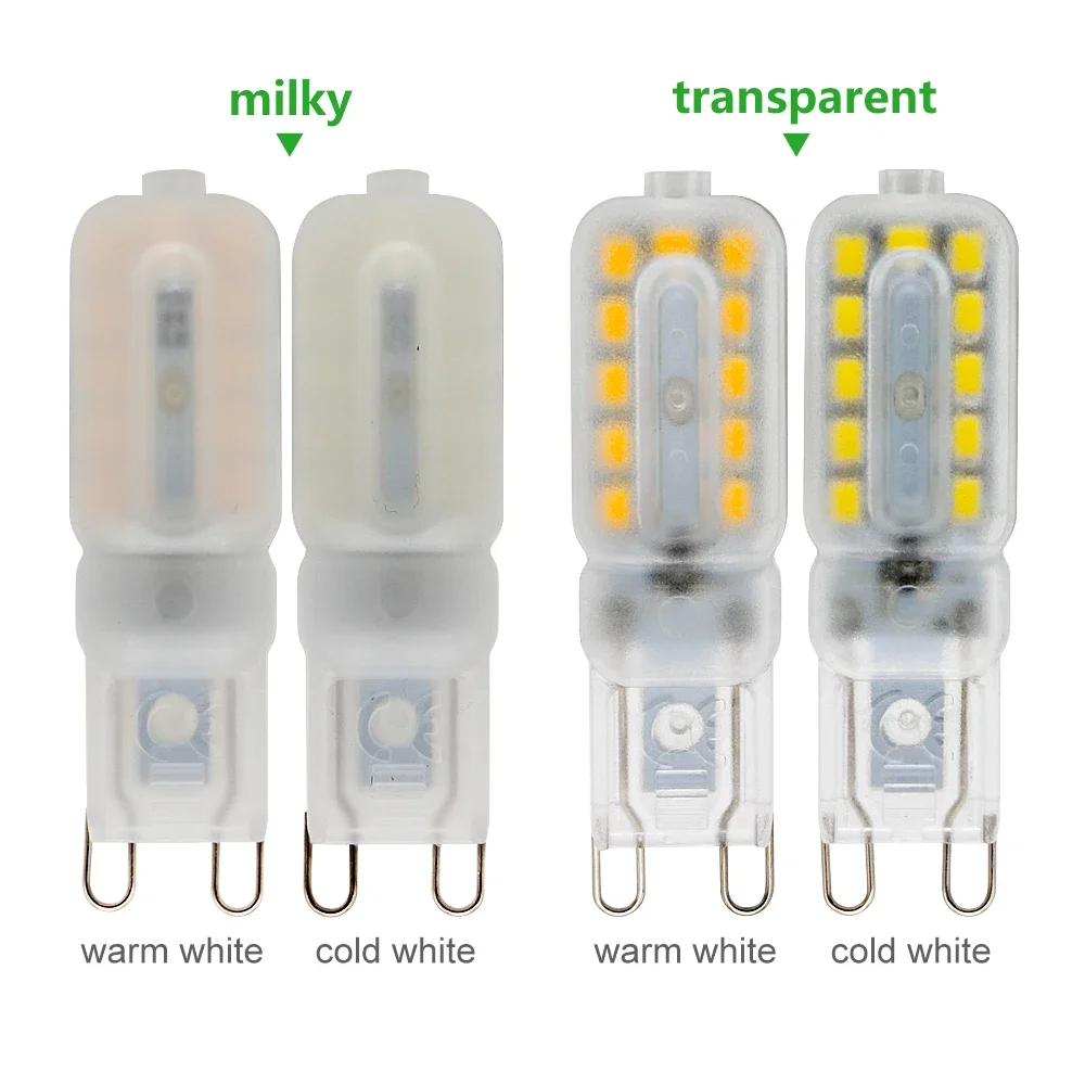 4pcs/lot G9 LED Corn Light 220V SMD 2835 Bulb Spotlight For Chandelier Replace 30W 40W 50W Halogen Lamp 14LEDs 22LEDs