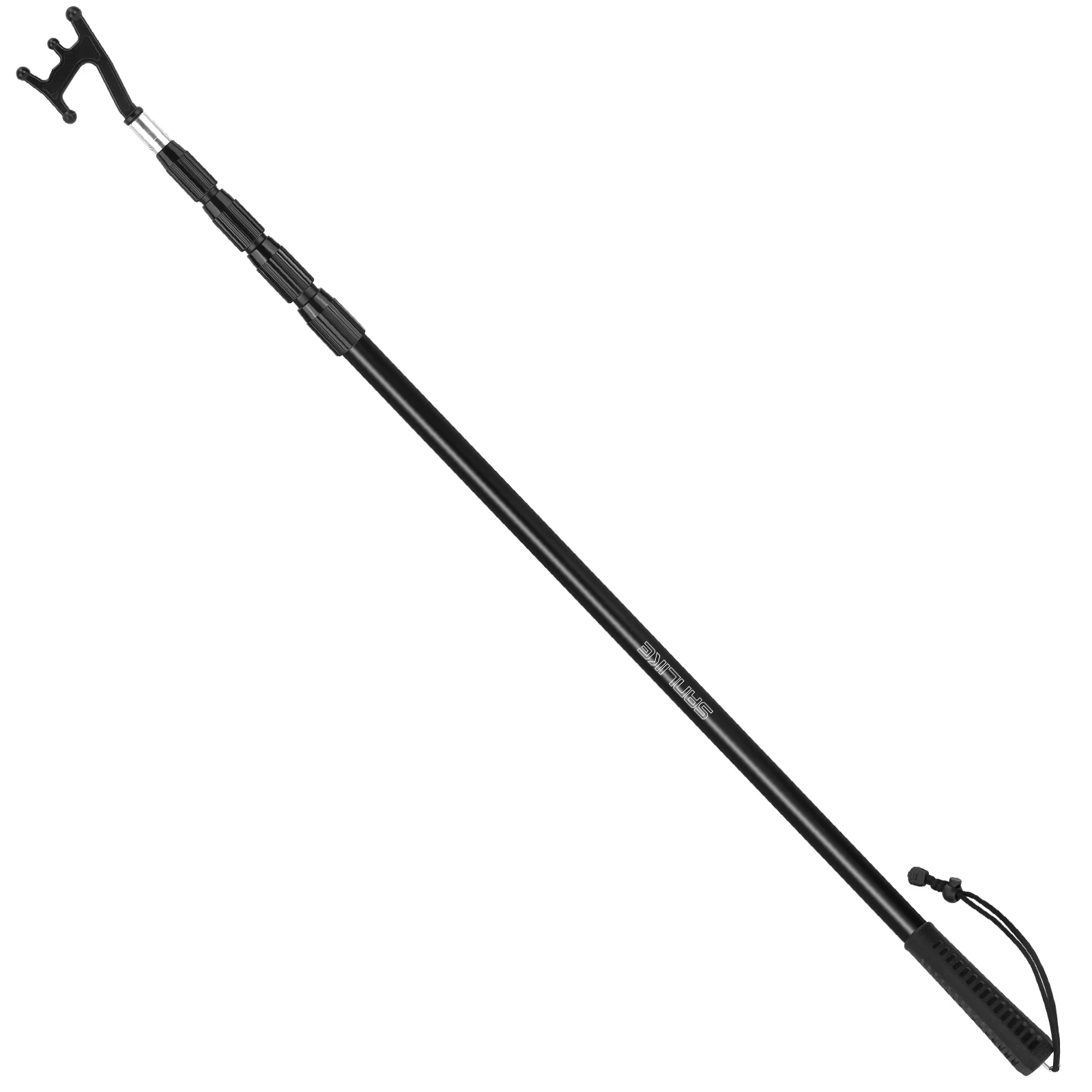 SANLIKE Boat Hooks for Docking Extension Pole Hook Telescopic Boat Pole with Luminous Bead, Lightweight Floating Rust-Resistant