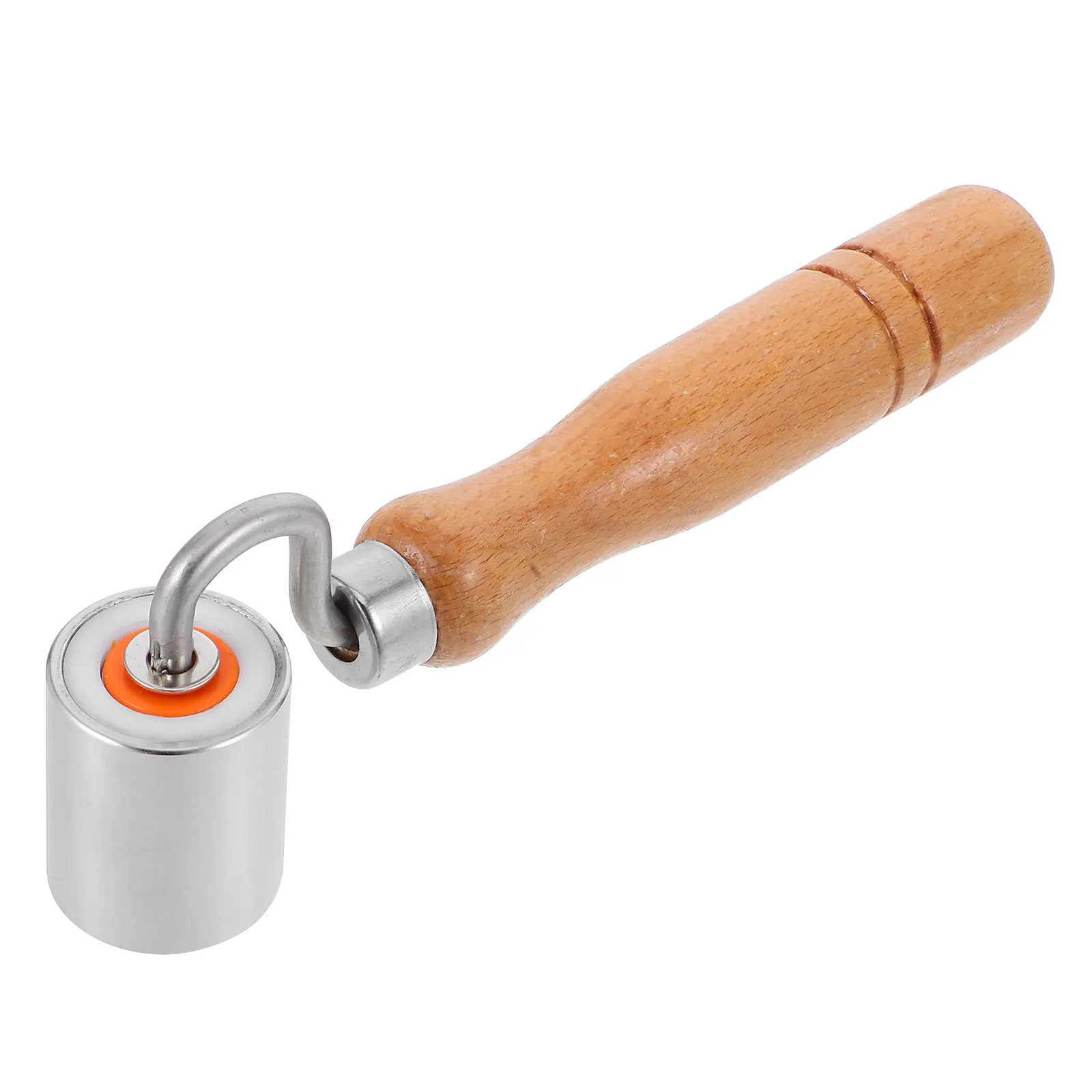 Wallpaper Seam Roller Tool Stainless Steel Precision Bearing Roller with Ergonomic Wood Handle for Seamless Wallpaper