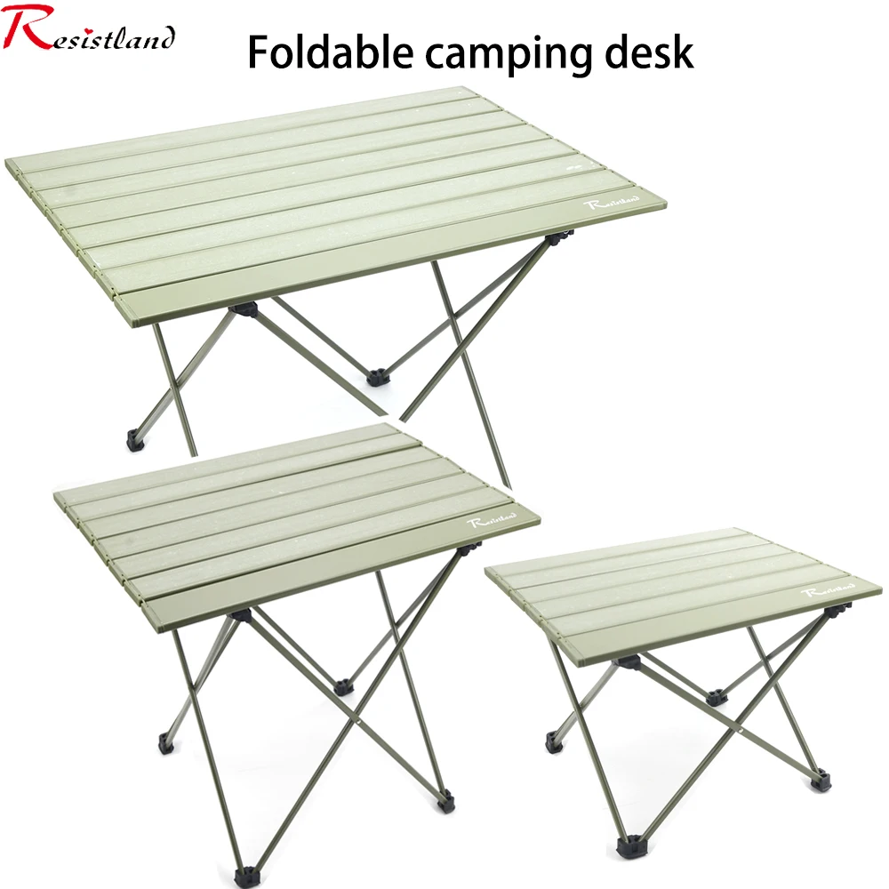 Folding Camping Table Outdoor BBQ Backpacking Aluminum Alloy Portable Durable Barbecue Desk Furniture Computer  Lightweight