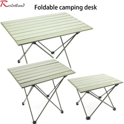 Folding Camping Table Outdoor BBQ Backpacking Aluminum Alloy Portable Durable Barbecue Desk Furniture Computer  Lightweight