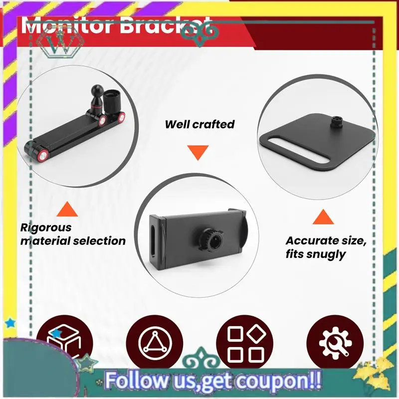 NEW Portable Monitor Stand Adjustable 360° Swivel Bracket Tablet Holder Compatible With Tablet Desktop Clamp Stand Durable