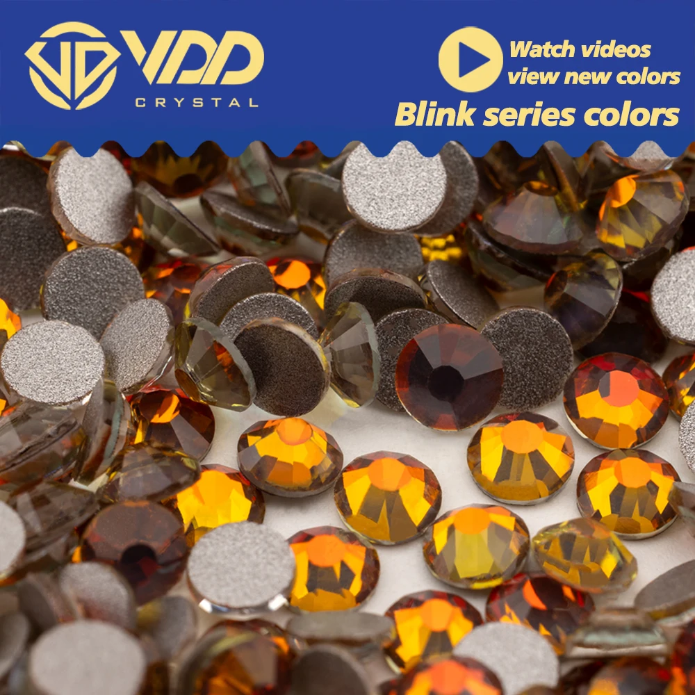 VDD 468 Blink-Leave SS4-SS30 High Quality Glass Rhinestones Crystal Flatback Bright Strass Stones For DIY Nail Art Decorations