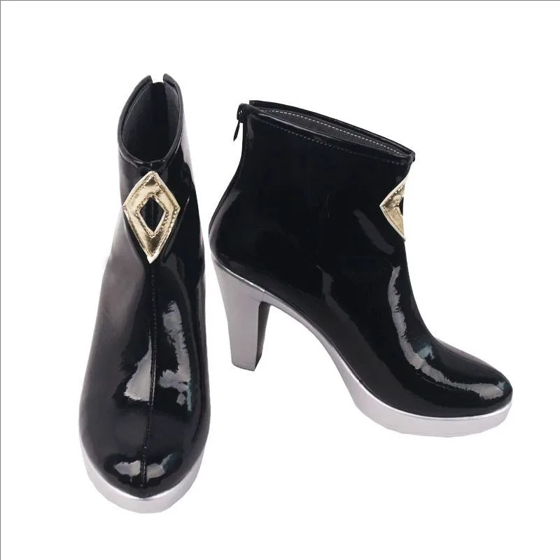 LOL K/DA Ahri Cosplay Schuhe Evelynn High Heels Kai'Sa High-heele Schuhe Akali Leder Schuhe Halloween ALL OUT S10 Schuhe