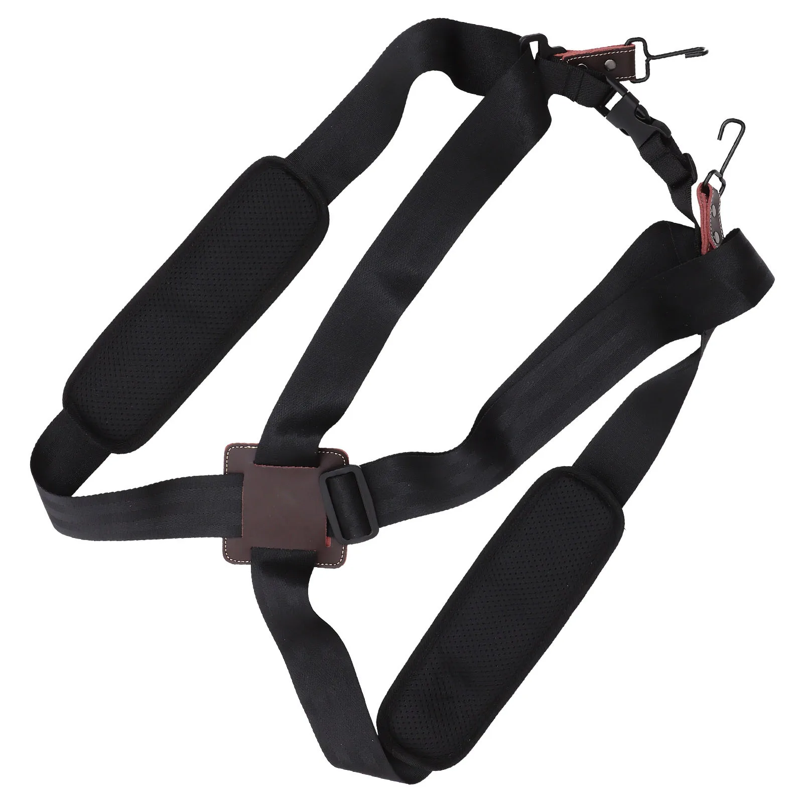 

1 pc Foldable Polyester Cowhide Double Shoulder Strap For Drum African Djembe Quick-Install Carrying Cord Thick Durable