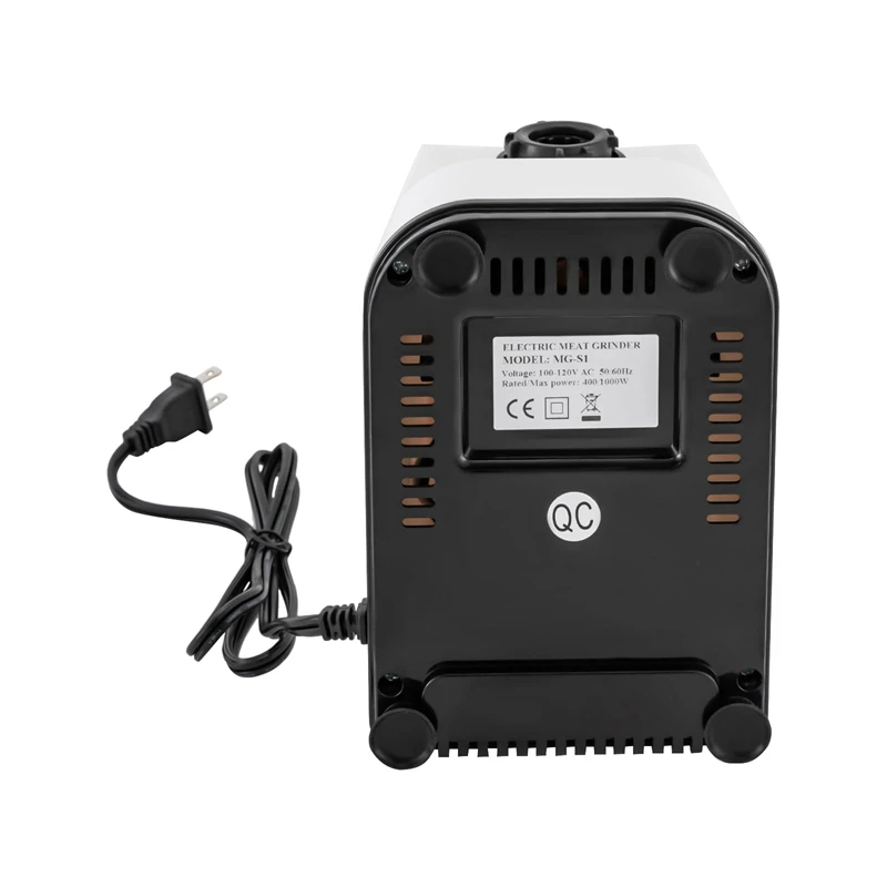 Penggiling daging elektrik 1000W untuk dapur, pembuat sosis dengan 3 piring penggiling makanan, pencincang daging, penggiling makanan