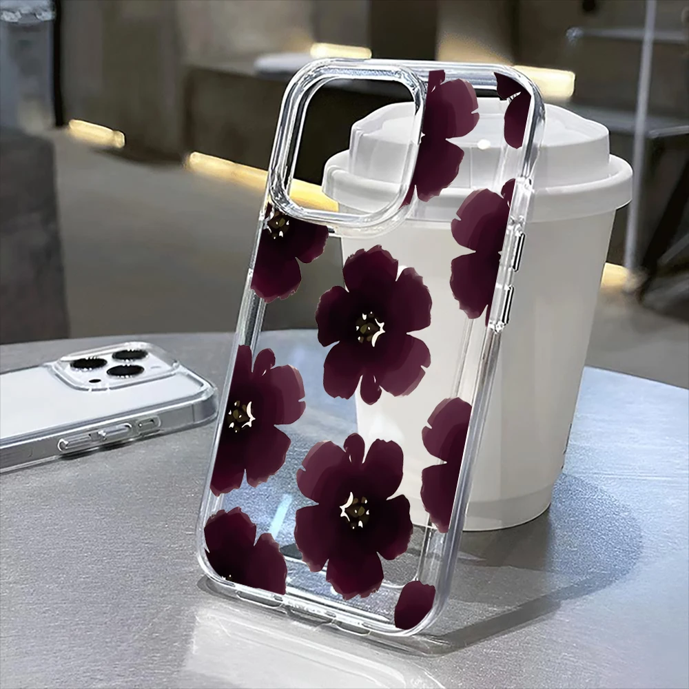

blossoms Clear Case for iPhone16 Pro Max 16Pro 16Plus 16 15 Pro Max 15Pro 15Plus 15 13 13Pro 14 12 11Pro Max Plus