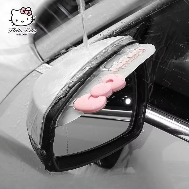 Car Rear View Mirror Rain Eyebrow Cover Cute Cartoon Window Rain Shield Board Reflector Anti-Rain Sun Visor Factory
