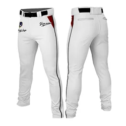 Baseball Pants for Men Youth Solid Color Training Trousers Casual Running Hiking Pants with Pockets