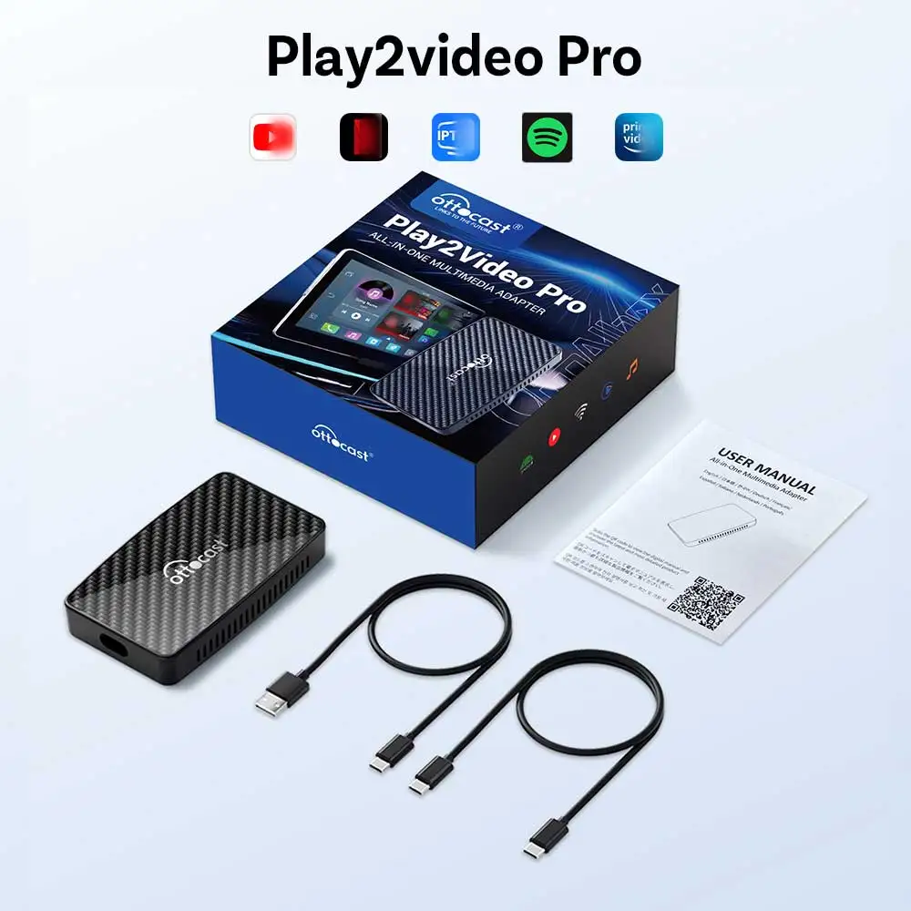 Ottocast Play2Video Ultra Or Pro Wireless Android Auto CarPlay